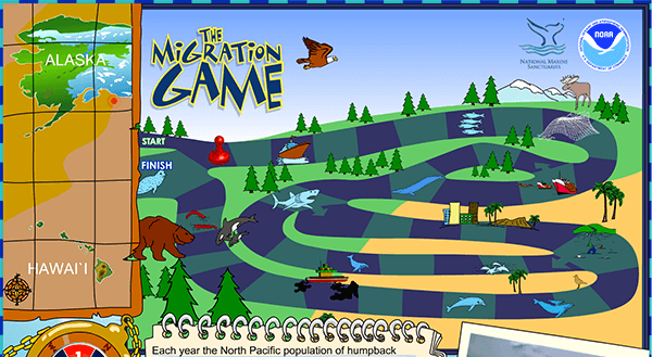 Screen shot of migration game